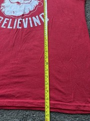 Holiday Time Men’s XL Red Crew Neck Short Sleeve Santa Graphic T-Shirt