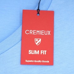 Cremieux Men’s Short-Sleeve Shirt S SLIM FIT Blue V-Neck NWT