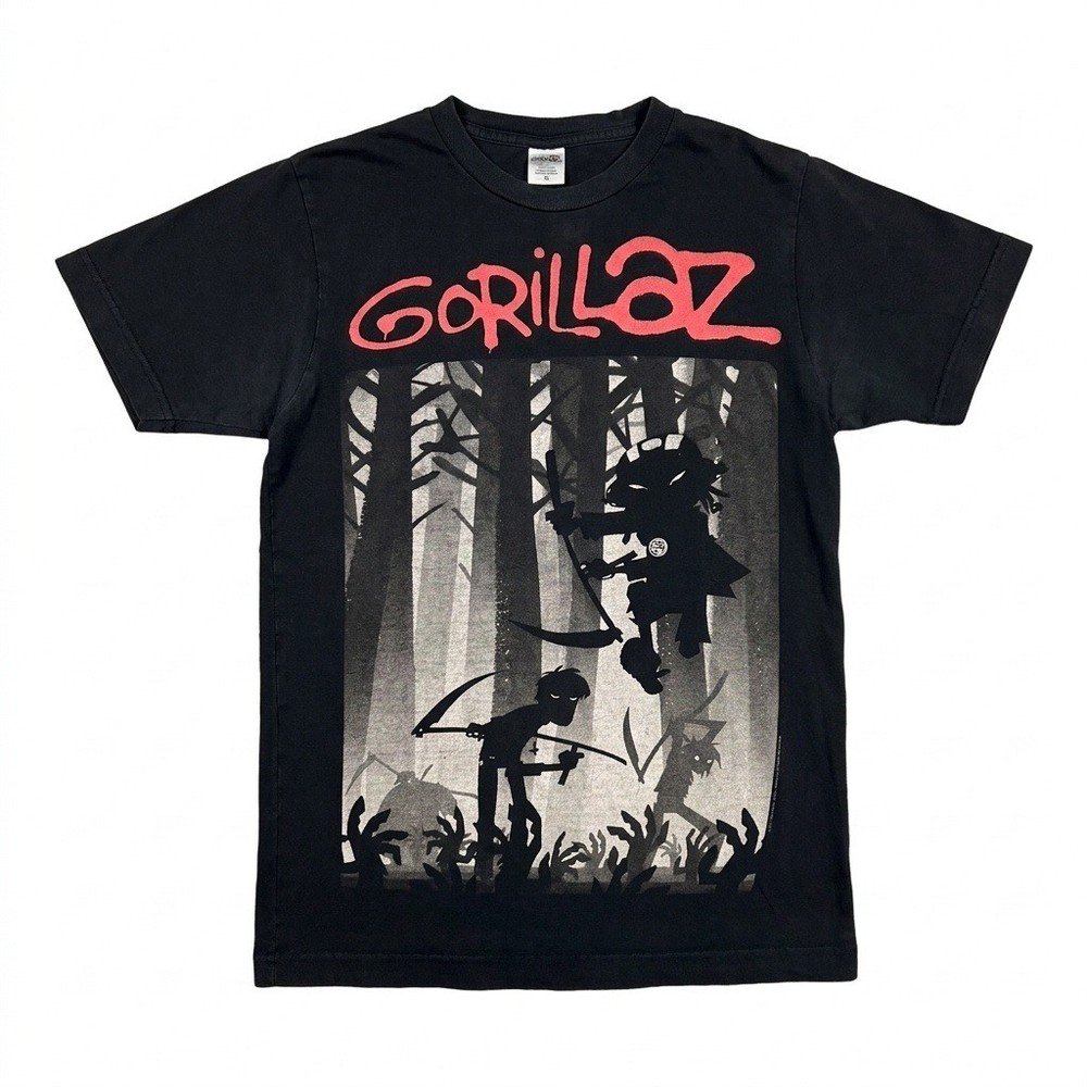 Men’s Gorillaz XS Vintage 2011 Zombie Forest Shirt Black Live Nation Band Tee