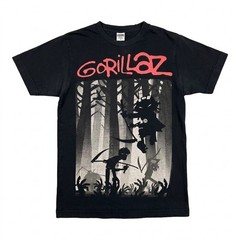 Men’s Gorillaz XS Vintage 2011 Zombie Forest Shirt Black Live Nation Band Tee