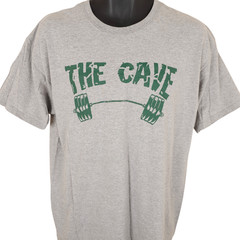 The Cave Bodybuilding T Shirt Mens Size Large Gray Where Beasts Are Made