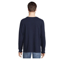 George Men’s Long Sleeve Navy Blue Stretch T-Shirt Size S (34-36) Chest 36″ NWT