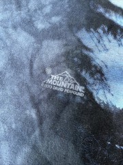 THE MOUNTAIN Alien UFO Graphic Tee Mens L 2013 Blue Acid Wash Shirt