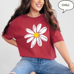 Daisy T-Shirt, Daisy Flower Shirt, Summer Shirt, Floral Shirt, Gift For Woman, D