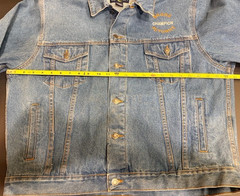 Vtg Med Wt Denim Waist Jacket-Never Worn-Won At Horse Show Mens Large