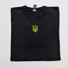 Ukraine Embroidered Faded Vintage Ukrainian Volodymyr Zelenskyy Golden Trident