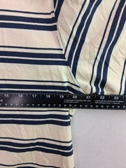 MNG Man Striped T Shirt M Sustainable Cotton NWT Navy Cream Regular
