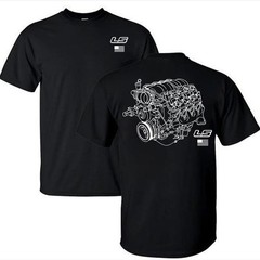 LS Engines Graphic T-Shirt/Hoodie Chevy Racing Shirt Menswear Top Made In USA