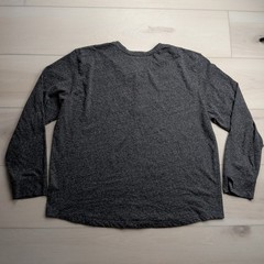 Tecovas Henley Shirt Mens XXL Gray Heathered Long Sleeve Western