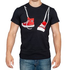 Step Bros Sneakers Shoe Hanging Halloween Movie Cosplay T-Shirt Tee