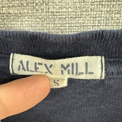 Alex Mill T Shirt Mens Small Blue Navy Pocket Short Sleeve Minimalist Adult