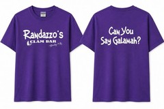 Randazzo’s Clam Bar Shirt Brooklyn New York Men’s Large T-shirt Purple L