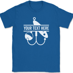 Fishing Your Text Here Custom T-Shirt Personalized Group Trip Tee