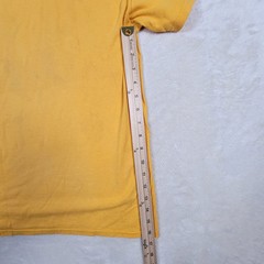 Vintage Rat On Bike T-Shirt Gildan Heavy Cottton Big Logo Graffiti Yellow Size M