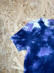 Denim & Flower Ricky Singh Tie Dye T-Shirt Mens Large Purple Blue Take A Hike