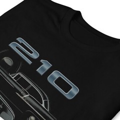 1955 Chevy 210 Classic Car T-Shirt – Vintage Black Hot Rod Graphic Tee