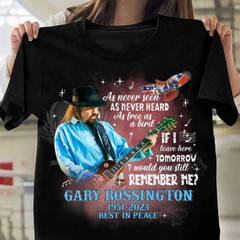 Remember Me Gary Rossington 1952 2023 Shirt Black Classic Unisex S-5XL 1P0043