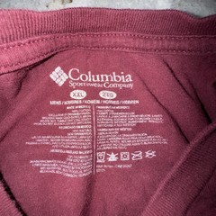 Columbia PHG Men’s XXL Burgandy T Shirt Short Sleeve Dog Print Hunting Casual