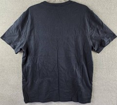 Vince Henley Placket Cotton Relaxed-Fit Shirt Men’s XL Blue Short Sleeve