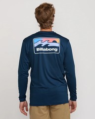 Billabong Runner Loose Fit Long Sleeve Surf Tee Navy sz Extra Large NWT