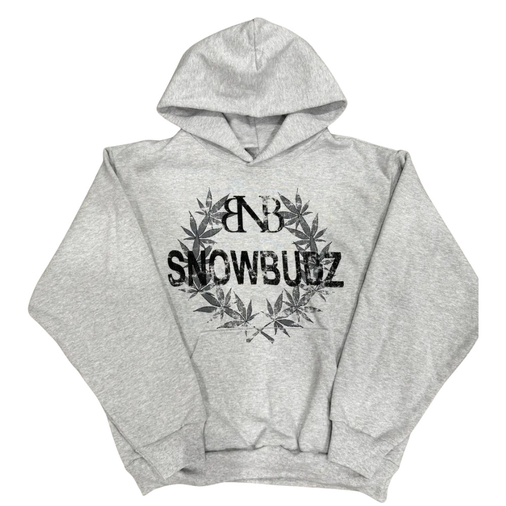 New!! Snow Strippers “Snowbudz” Madbudz Grey Hoodie All Size