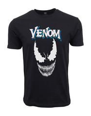 MARVEL VENOM FACE GRAPHIC T SHIRT