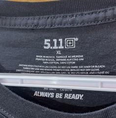 5.11 Tactical Brand NWT Men’s Long Sleeve Black Shirt w/ Breast Pocket Size XXL