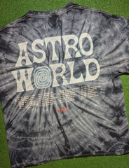 Travis Scott Astroworld Tour Wish You Were Here Tie Dye Shirt Rap Art Tee XL