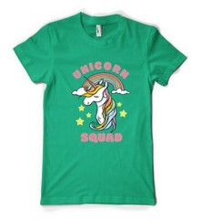 Unicorn Squad Mythical Rainbow Animal Personalised Unisex Adult T Shirt