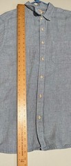 Faherty Brand Short-Sleeve Blue Linen Shirt Men’s XL H14