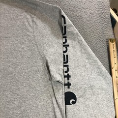 Carhartt Shirt Mens 3XL Gray Long Sleeve Loose Fit Logo K231 Graphic Workwear