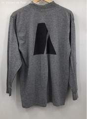 Army Gray Long Sleeve Military Double Sided T Shirt Men’s L Oversized