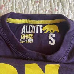 ALCOTT SHORT SLEEVE T-SHIRT SIZE S PURPLE