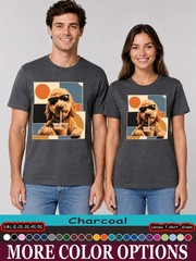 Goldendoodle Iced Coffee Shirt, Dog Sunglasses Pup Graphic Tee-tien