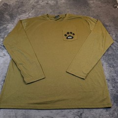 Dabbling Duck Co Bird Dog Graphic T Shirt Mens 2XXL Green Long Sleeve Pocket