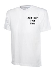 UNEEK T-Shirt | Personalised Name | Text | Custom Embroidered | Unisex or Man UK