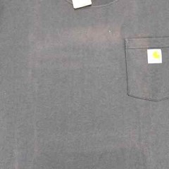 Carhartt Shirt Mens XL Black Faded Loose Fit Heavyweight Short Sleeve Crewneck