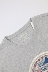 Weatherproof Vintage Graphic Tee Gray Heathered Size XL Distressed Crew Neck