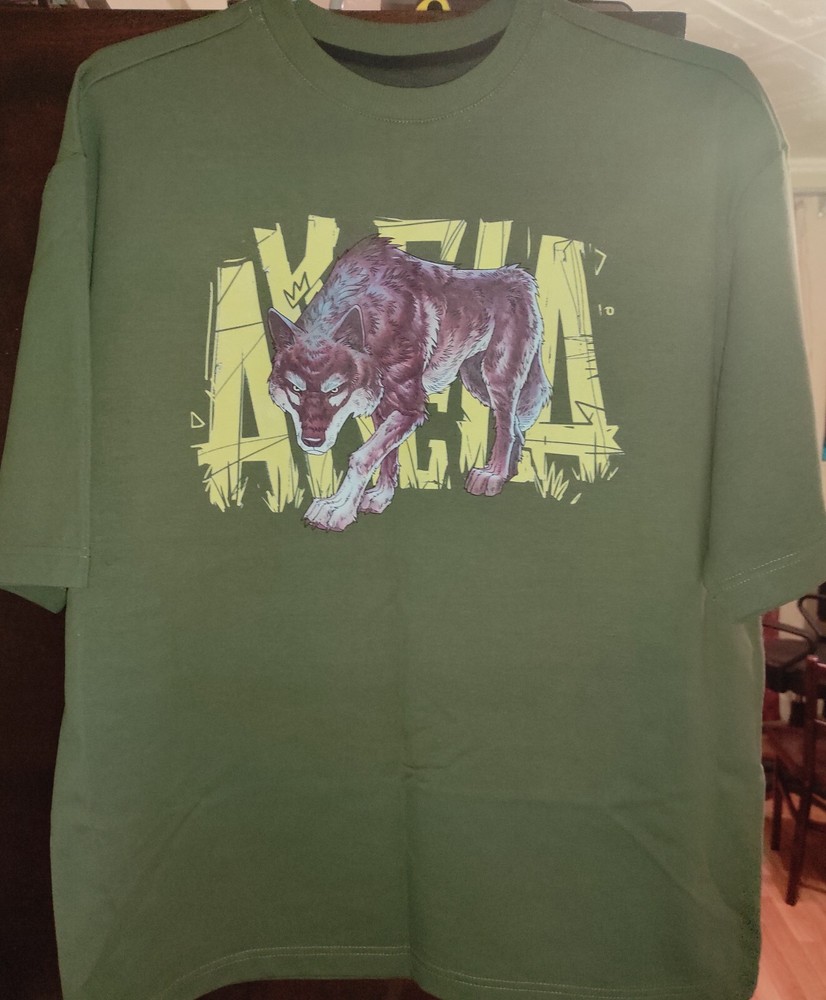 T-shirt Black Canadian Wolf