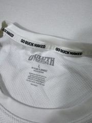 Duluth Trading Co Go Buck Naked Crew Neck T Shirt Men’s Large Performance White