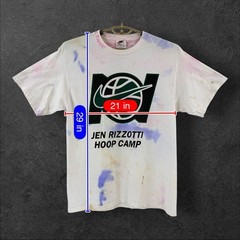 VTG Nike Jen Rizzotti Hoop Camp T Shirt Mens Medium White Basketball Graphic
