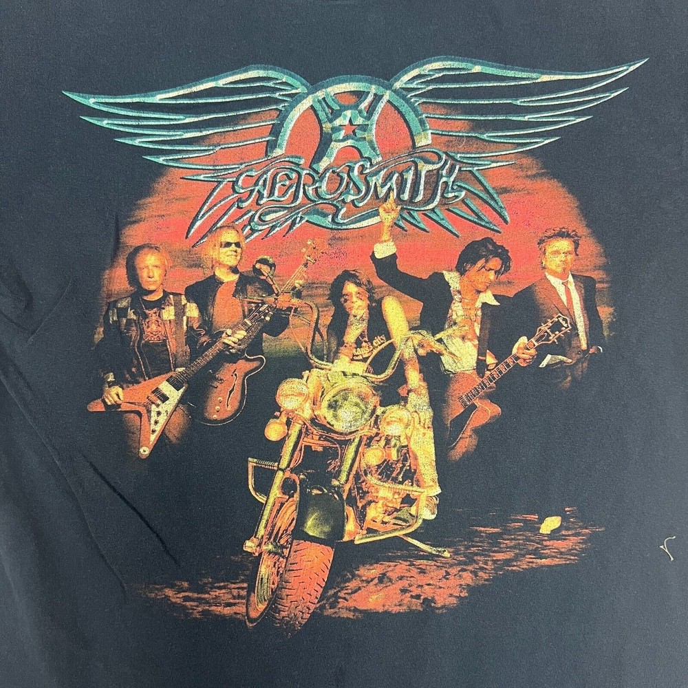 Vintage Aerosmith 2006 Rockin The Joint Tour Black All Size Shirt AC959