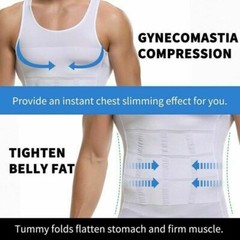 Men’s Slimming Tummy Body Shaper Vest Compression T-Shirt Ultra Durable Tank Top