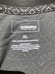 Sonoma Tee Shirt Gray XLarge Mens $20 (s-rd-24-39)