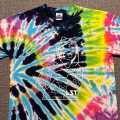 Lysergic Boombox Tie Dye Shirt Mens Medium Colortone Psychedelic Trippy Graphic