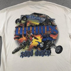 Glamis Sand Dunes Shirt Mens Extra Large White Off-Road ATV Dirt Bike Racing Tee