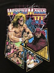 WWE WrestleMania VI The Ultimate Warrior Macho Man T Shirt Men’s Size Large