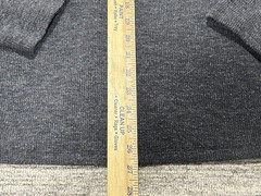 GUESS T Shirt Mens Medium Thermal Henley Solid Gray Cotton Poly Blend Waffle