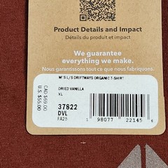 Patagonia Men’s XL Long-Sleeved Driftways Organic T-Shirt – Dried Vanilla