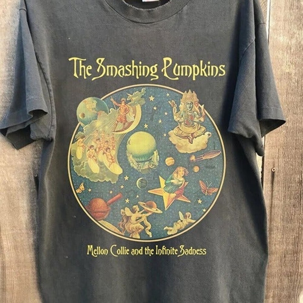 Rare 1996 Smashing Pumpkins Band Tour Reprint T-Shirt Collection NH10969